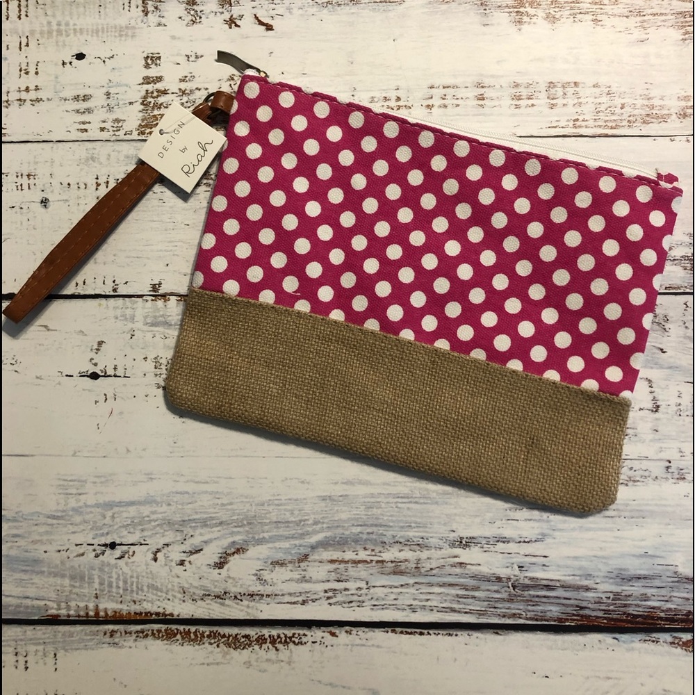🆕 Pink Polka Dot Cosmetic Bag 💖